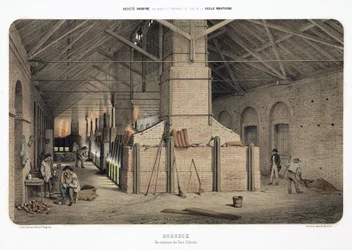 Grondstoffenverwerking, Metallurgie Silezische ovens in Borbeck, Duitsland