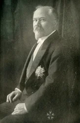 Raymond Poincaré, president van Frankrijk, 1919