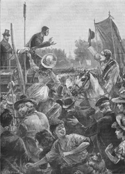 Hervormingsdemonstratie in Hyde Park, Londen, 19e eeuw-1906