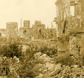 Kathedraal van Reims, Reims, Noord-Frankrijk, ca. 1914-ca. 1918