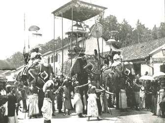 Religieuze processie, Colombo, Ceylon, 1895