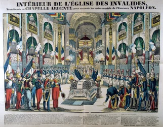 Resten van Napoleon I worden naar Les Invalides in Parijs gebracht, 15 december 1840, 19e eeuw