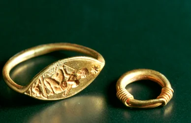 Ring met inscriptie, sieraden, Tunesië, 3e-4e eeuw