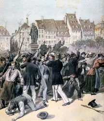 Oproer op Place Kléber, Straatsburg, 1893