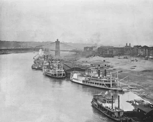 Rivieroever, Cincinnati, Ohio, VS, ca. 1900