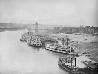 Rivieroever, Cincinnati, Ohio, c1897