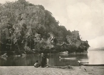 Rivierscène - De Tweede Kloof, nabij Bhamo, 1900