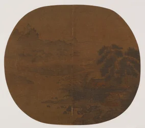 Woning aan de rivier tussen dennen en bamboe, Mogelijk Song-dynastie, 1127-1279