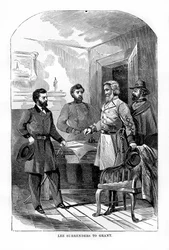 Robert E Lee geeft zich over aan Ulysses S Grant, 9 april 1865, 1872