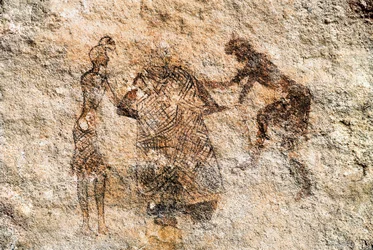 Rotsschildering van Tadrart Acacus, Libië