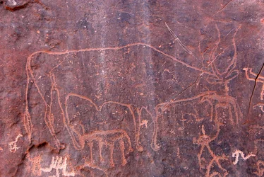 Rotsschilderingen bij Inchalt, Ghat, Libië