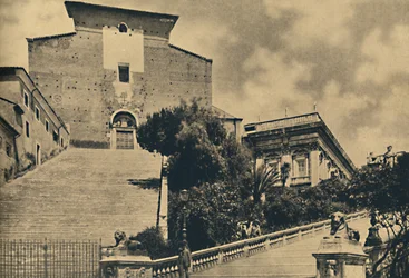 Roma - Kerk van S. Maria in Aracoeli, op de Capitolijnse heuvel, 1910