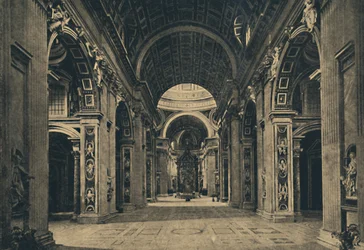 Interieur van de Basiliek van S. Peter, 1910