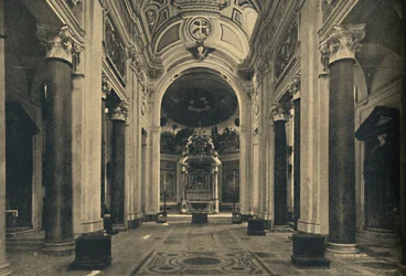 Rome - Interieur van de Basiliek van het Heilig Kruis van Jeruzalem, 1910