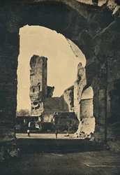 Rome - Resten van de Baden van Caracalla aan de Via Appia, 1910