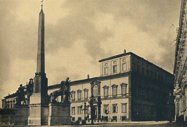 Rome - Het Quirinaal Paleis en Fontein, 1910