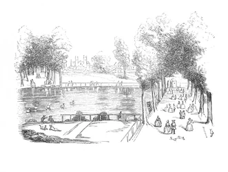 Rosamonds vijver in 1740, ca. 1870