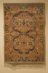 Koninklijk tapijt met zijde en metaalgaren, 1600-1625