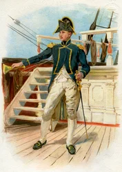 Royal Navy Post Captain, 18e eeuw ca. 1890-1893