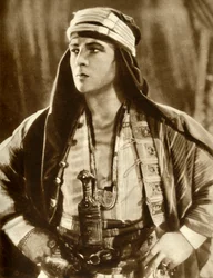 Rudolph Valentino in The Sheik, 1921, 1935