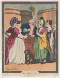 Rare figuren in een struikgewas, 1 november 1808