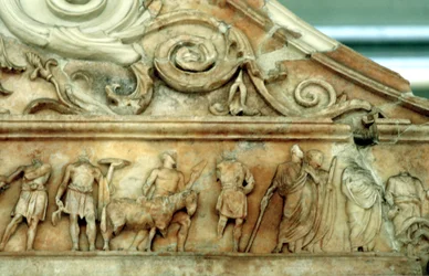 Offerscène van de Ara Pacis, Rome, 9 v.Chr.
