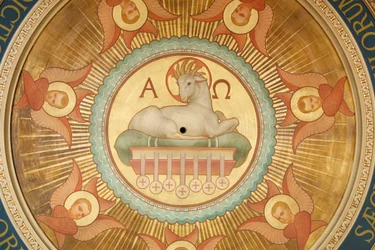 Saint-Francois Xavier kerk, Het Lam Gods (Agnus Dei), Parijs, Frankrijk