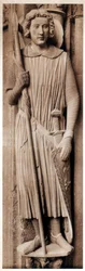 Sint Theodoor, kathedraal van Chartres, Frankrijk, 13e eeuw