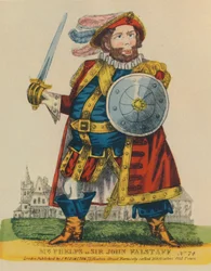Samuel Phelps, 1804-1878 als Falstaff, ca. 1860
