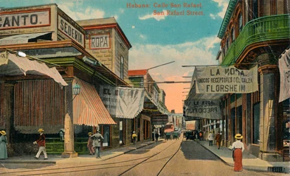 San Rafaelstraat, Havana, Cuba, c1910
