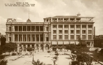Santiago de Cuba - San Carlos Society en Casa Granda Hotel, c1920s