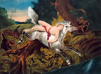 Scène uit Byrons gedicht Mazeppa, ca. 1820