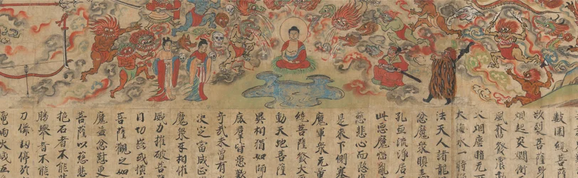 Scène uit De Geïllustreerde Soetra van Verleden en Huidige Karma..., laat 13e eeuw