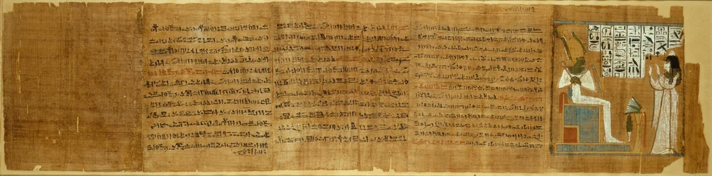 Scène uit het Dodenboek, Egypte, Derde Tussenperiode, Dynastie 21