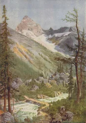 Scène in de Rocky Mountains, 1924