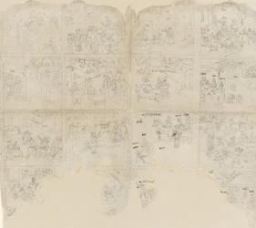Scènes uit de Bhagavata Purana, begin 19e eeuw