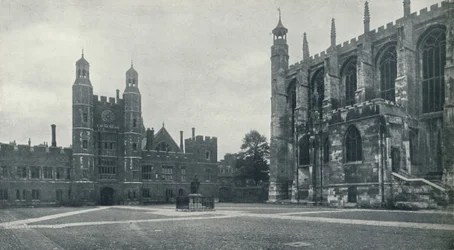 Schoolplein en kapel, 1926