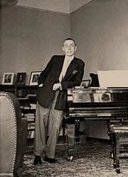 Sergei Rachmaninoff bij de Villa Senar, 1939