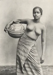 Singhalesin des Niederlands zonder de gebruikelijke bovenkleding, 1926