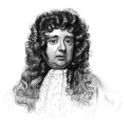 Sir William Petty, 17e-eeuwse Engelse econoom, wetenschapper en filosoof, ca. 1850