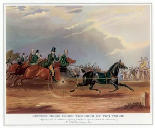 Zestien mijl per uur door Tom Thumb, 1831