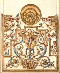Schets voor decoratieve schildering, Frankrijk, 1928