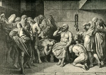 Socrates drinkt de gifbeker, 1890