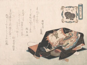 Souvenirs bedekt met inpakdoek, waarschijnlijk 1816