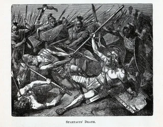 De dood van Spartacus, 1882