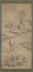 Lentemist over een Rivierpaviljoen, Ming-dynastie, 1368-1644