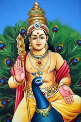 Karthikeya, ook bekend als Murugan, Skanda en Subramnya, is de hindoeïstische god van de oorlog, 20160817, Singapore, Singapore