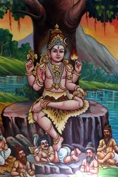 Sri Vadapathira Kaliamman hindoeïstische tempel. Shiva. Singapore