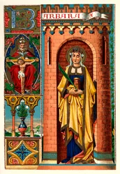 Sint Barbara, 1886