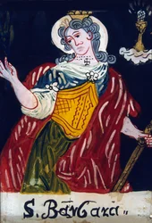 Sint Barbara, christelijke maagd en martelaar, 19e eeuw